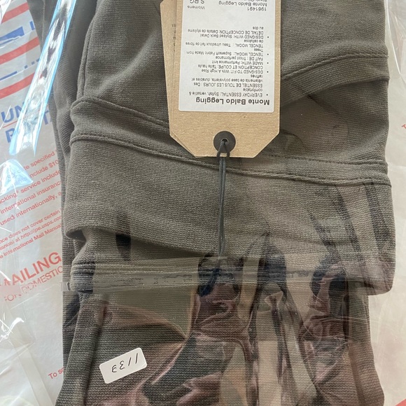 Prana Monte Baldo Olive Knit Leggings - Picture 8 of 9